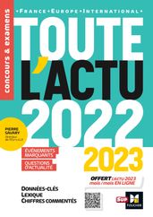 Toute l actu 2022 - Sujets et chiffres clefs de l actualité - 2023 mois par mois