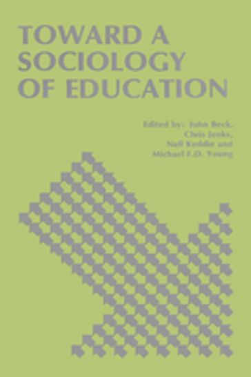 Toward a Sociology of Education - John Beck