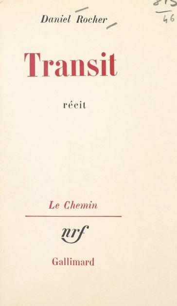 Transit - Daniel Rocher - Georges Lambrichs