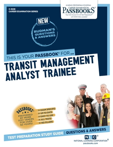 Transit Management Analyst Trainee - National Learning Corporation