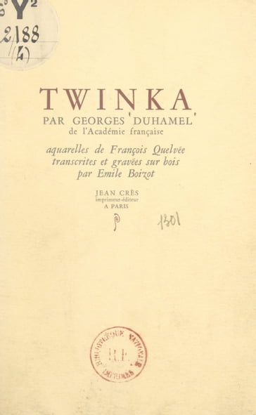 Twinka - Georges Duhamel