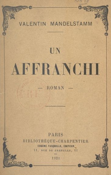 Un affranchi - Valentin Mandelstamm