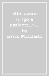 «Un lavoro lungo e paziente...». Il socialismo anarchico dell agitazione 1897-1898