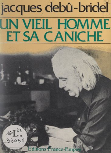 Un vieil homme et sa caniche - Jacques Debu-Bridel