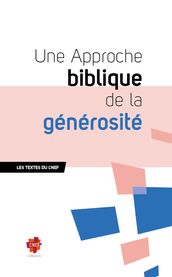 Une Approche biblique de la générosité