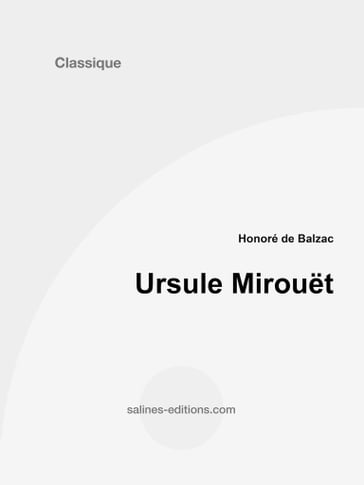 Ursule Mirouët - Honoré de Balzac