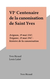 VIe Centenaire de la canonisation de Saint Yves