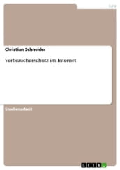 Verbraucherschutz im Internet