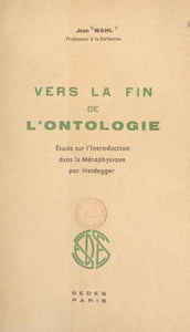 Vers la fin de l ontologie