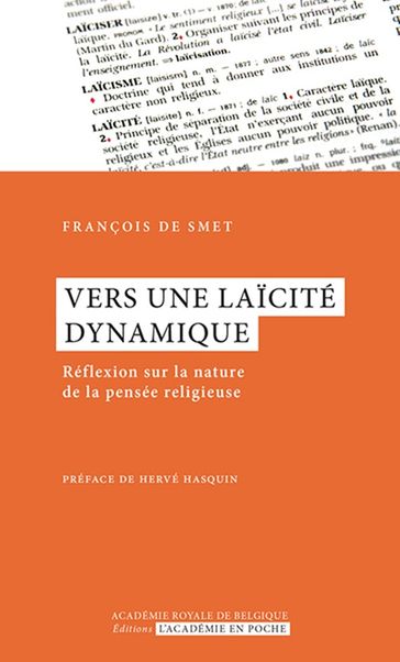 Vers une laïcité dynamique - François De Smet
