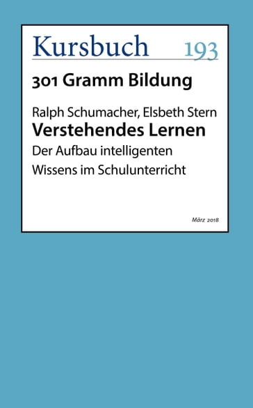 Verstehendes Lernen - Elsbeth Stern - Ralph Schumacher