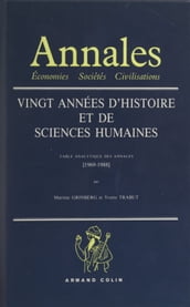 Vingt années d histoire et de sciences humaines