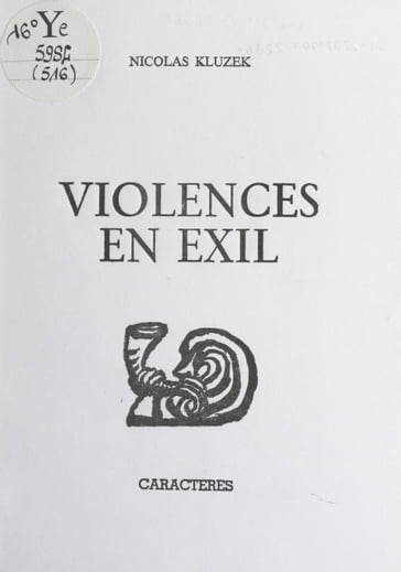 Violences en exil - Bruno Durocher - Nicolas Kluzek