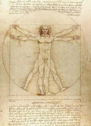 Vitruvian Man Notebook - Leonardo Da Vinci