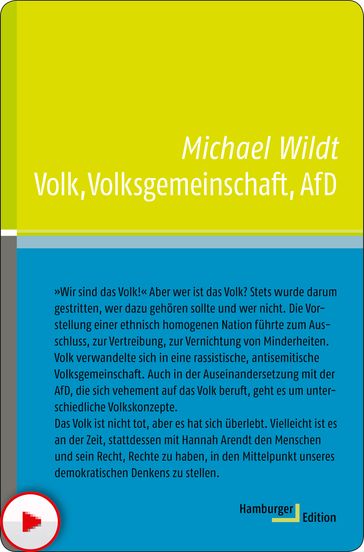 Volk, Volksgemeinschaft, AfD - Michael Wildt