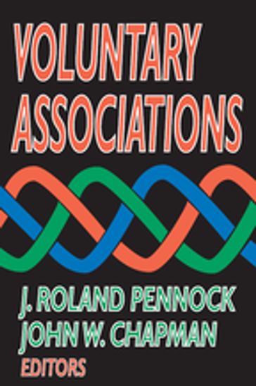 Voluntary Associations - John W. Chapman