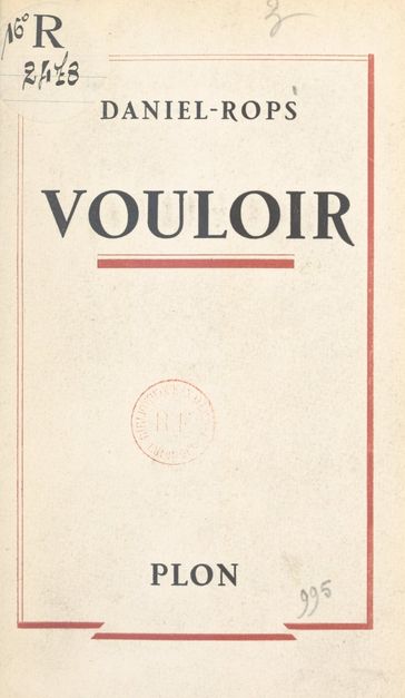 Vouloir - Daniel-Rops