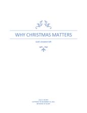 WHY CHRISTMAS MATTERS