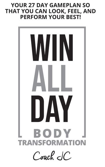 WIN ALL DAY Body Transformation - Jonathan Conneely