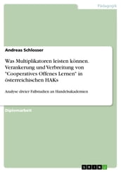 Was Multiplikatoren leisten konnen. Verankerung und Verbreitung von  Cooperatives Offenes Lernen  in osterreichischen HAKs