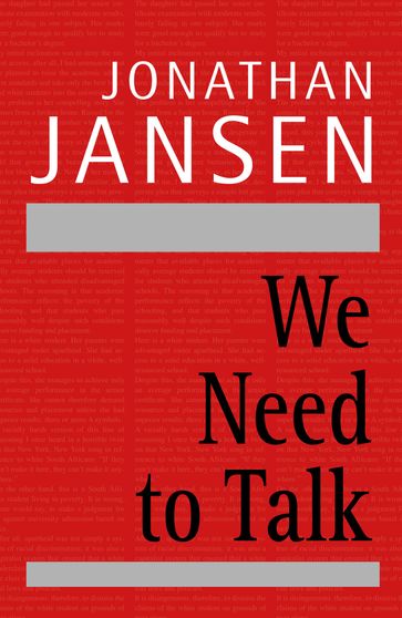We Need to Talk - Jonathan Jansen