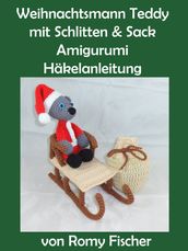 Weihnachtsmann Teddy mit Schlitten & Sack