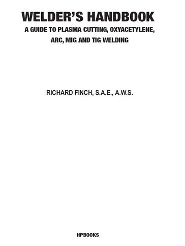 Welder's Handbook - Richard Finch