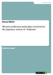 Western politeness principles reviewed in the Japanese notion of  wakimae 