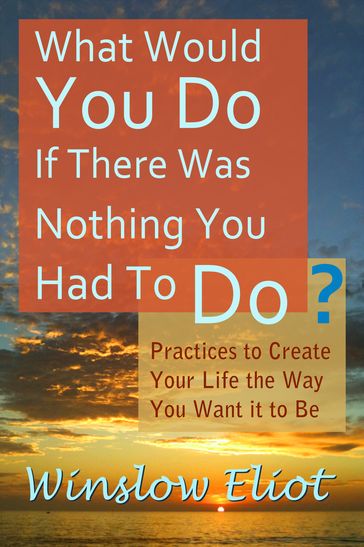 What Would You Do If There Was Nothing You Had To Do? - Winslow Eliot