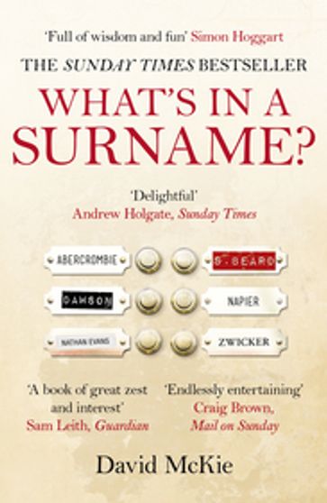 What's in a Surname? - David McKie