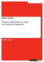 Women s participation in urban development programmes