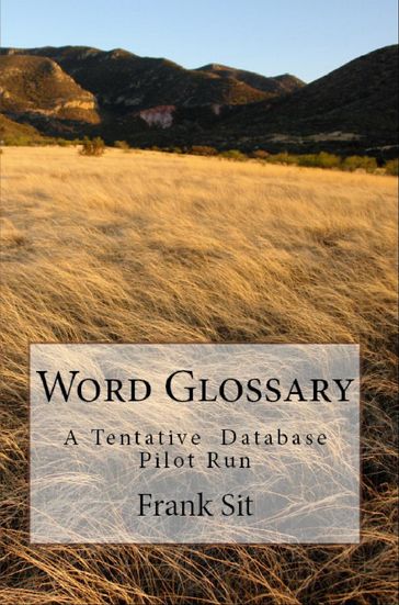 Word Glossary - Frank Sit