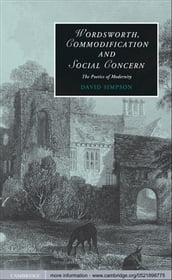 Wordsworth, Commodification, and Social Concern