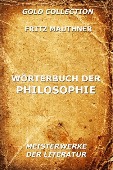 Wörterbuch der Philosophie - Fritz Mauthner