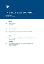 Yale Law Journal: Volume 121, Number 4 - January 2012