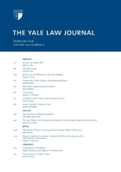 Yale Law Journal: Volume 125, Number 4 - February 2016