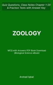 Zoology MCQ (PDF) Questions and Answers Class 11-12 Zoology MCQs e-Book Download