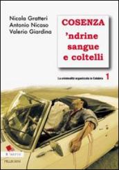 La criminalità organizzata in Calabria. 1: Cosenza  ndrine sangue e coltelli