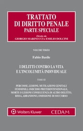 I delitti contro la vita e l incolumità individuale