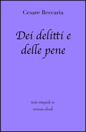 Dei delitti e delle pene di Cesare Beccaria in ebook