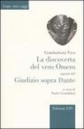 La discoverta del vero Omero-Giudizio sopra Dante