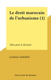 Le droit marocain de l