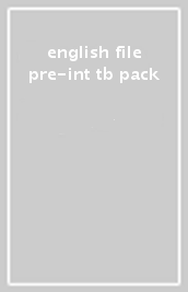 english file pre-int tb pack
