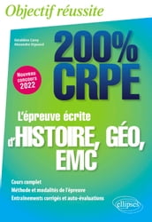 L épreuve écrite d histoire, géographie, EMC - CRPE Nouveau concours 2022