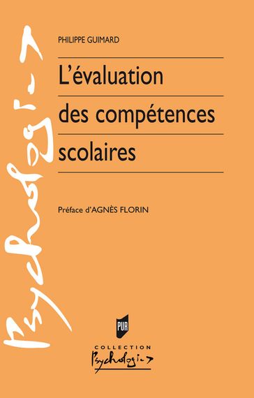 L'évaluation des compétences scolaires - Philippe Guimard