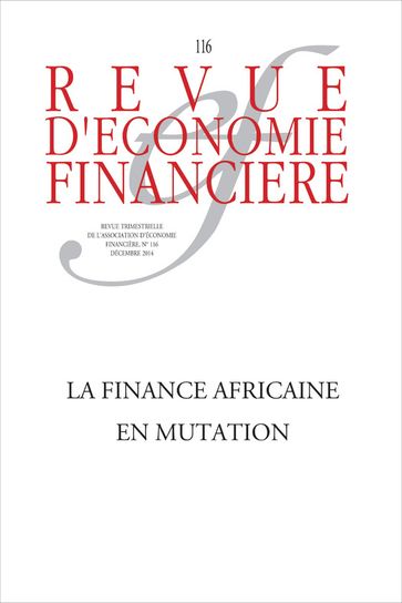 La finance africaine en mutation - Ouvrage collectif