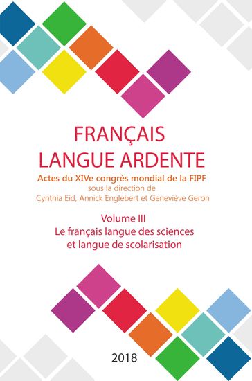 Le français langue des sciences et langue de scolarisation - FIPF
