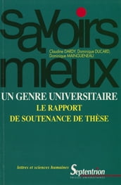 Un genre universitaire : le rapport de soutenance de thèse