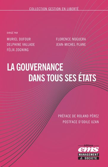 La gouvernance dans tous ses états - Muriel Dufour - Florence Noguera - Delphine Vallade - Jean-Michel Plane - Félix Zogning