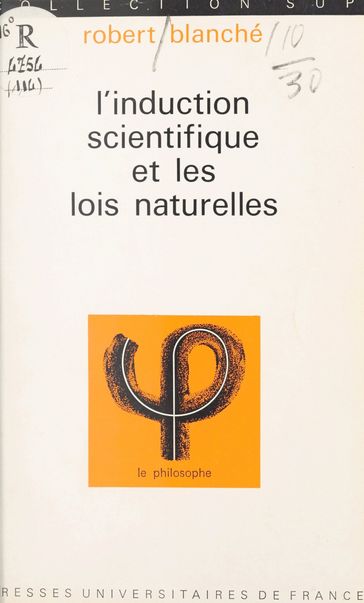 L'induction scientifique et les lois naturelles - Jean Lacroix - Robert Blanche